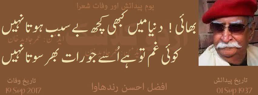 افضل احسن رندھاوا کا یوم پیدائش
(پیدائش: یکم ست…