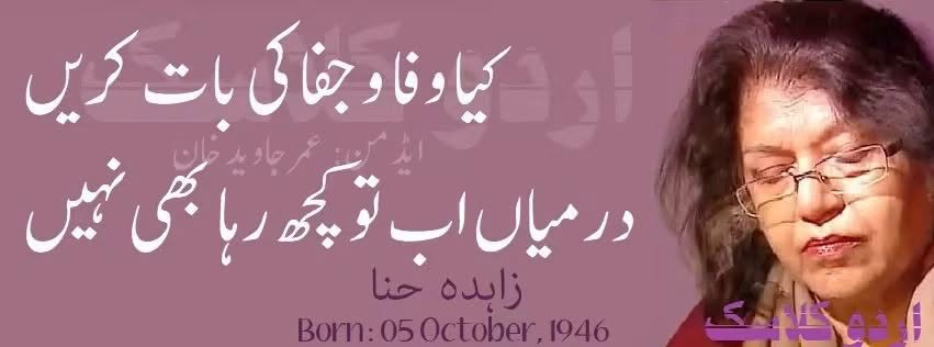 کیا وفا و جفا کی بات کریں
درمیاں اب تو کچھ رہا بھی…
